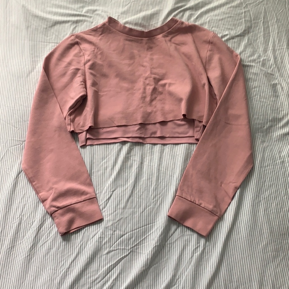 Salmon pink crop top M